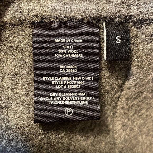 Theory Clairene Double Face Wool Cashmere Jacket Grey - Picture 7 of 10